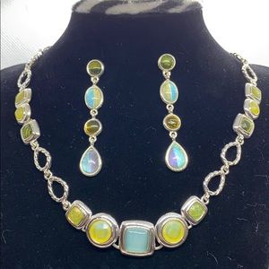 Necklace and earrings